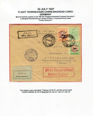 IRAN: LUFTPOSTMARKEN UND UMSCHLÄGE – Blatt 25