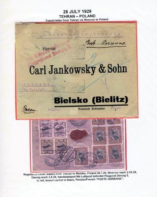 IRAN AIRMAIL STAMPS AND COVERS – sheet 49