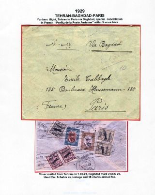 IRAN AIRMAIL STAMPS AND COVERS – sheet 51