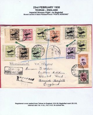 IRAN AIRMAIL STAMPS AND COVERS – sheet 61
