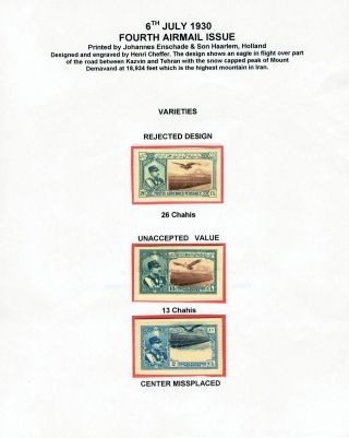 IRAN AIRMAIL STAMPS AND COVERS – sheet 63
