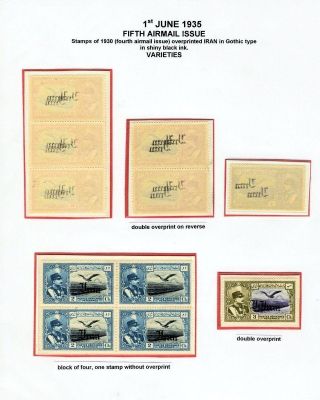 IRAN AIRMAIL STAMPS AND COVERS – sheet 71