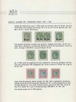 BRITISH INDIA - EMPIRE ERA OF QUEEN VICTORIA - COMMON ISSUES 1882-1901 – sheet 27
