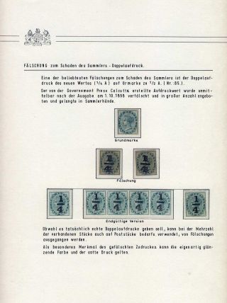 BRITISH INDIA - EMPIRE ERA OF QUEEN VICTORIA - COMMON ISSUES 1882-1901 – sheet 34