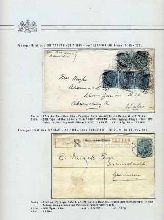 BRITISH INDIA - EMPIRE ERA OF QUEEN VICTORIA - COMMON ISSUES 1882-1901 – sheet 37