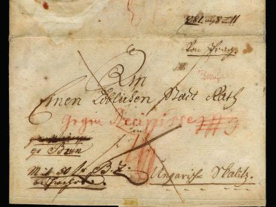 AUSTRIA 1783 - "LESSER" OR "CLAPPER" POST FROM PRAGUE