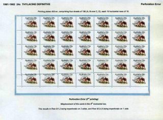 AUSTRALIA POST - 21 YEARS OF TRIAL & ERROR – sheet 60