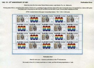 AUSTRALIA POST - 21 YEARS OF TRIAL & ERROR – sheet 63