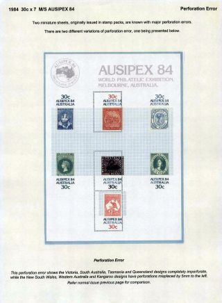 AUSTRALIA POST - 21 YEARS OF TRIAL & ERROR – sheet 67