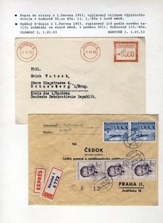 CZECHOSLOVAK MONETARY REFORM 1953 – sheet 5