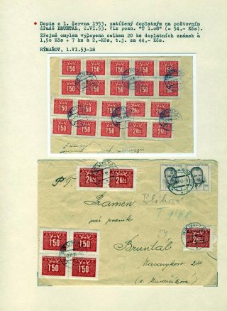 CZECHOSLOVAK MONETARY REFORM 1953 – sheet 10