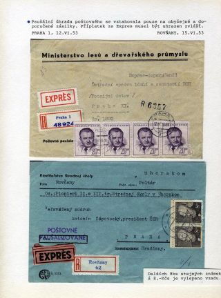 CZECHOSLOVAK MONETARY REFORM 1953 – sheet 90