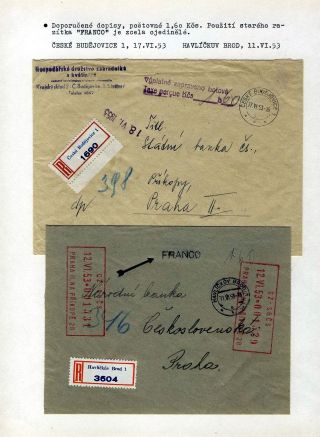 CZECHOSLOVAK MONETARY REFORM 1953 – sheet 94
