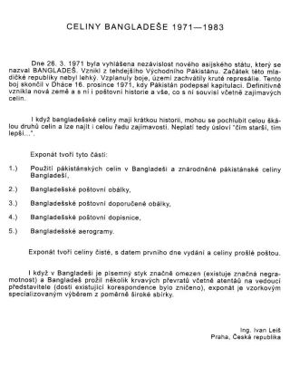 CELINY BANGLADÉŠE 1971-1983 – list 2