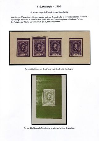 CZECHOSLOVAKIA 1920-1923, TYPOGRAPHY STAMPS ISSUES – sheet 4
