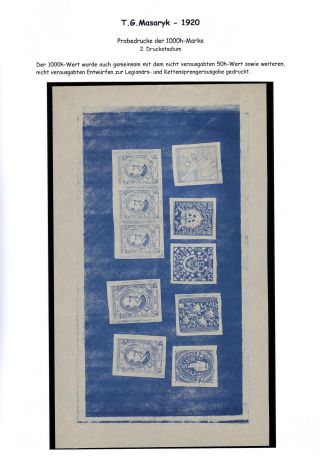 CZECHOSLOVAKIA 1920-1923, TYPOGRAPHY STAMPS ISSUES – sheet 15