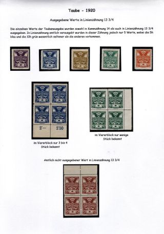CZECHOSLOVAKIA 1920-1923, TYPOGRAPHY STAMPS ISSUES – sheet 35