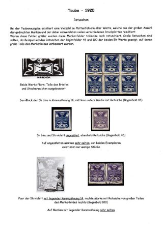 CZECHOSLOVAKIA 1920-1923, TYPOGRAPHY STAMPS ISSUES – sheet 40