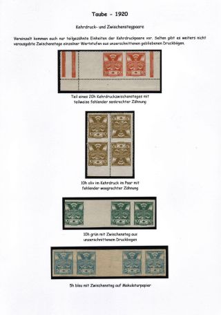 CZECHOSLOVAKIA 1920-1923, TYPOGRAPHY STAMPS ISSUES – sheet 45