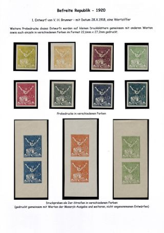 CZECHOSLOVAKIA 1920-1923, TYPOGRAPHY STAMPS ISSUES – sheet 51