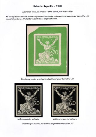 CZECHOSLOVAKIA 1920-1923, TYPOGRAPHY STAMPS ISSUES – sheet 53