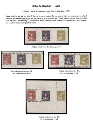 CZECHOSLOVAKIA 1920-1923, TYPOGRAPHY STAMPS ISSUES – sheet 55
