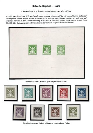 CZECHOSLOVAKIA 1920-1923, TYPOGRAPHY STAMPS ISSUES – sheet 60