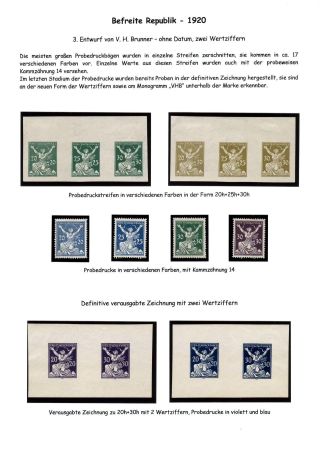 CZECHOSLOVAKIA 1920-1923, TYPOGRAPHY STAMPS ISSUES – sheet 61