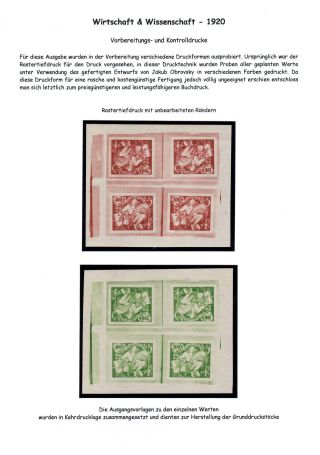CZECHOSLOVAKIA 1920-1923, TYPOGRAPHY STAMPS ISSUES – sheet 102