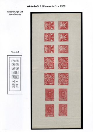 CZECHOSLOVAKIA 1920-1923, TYPOGRAPHY STAMPS ISSUES – sheet 107