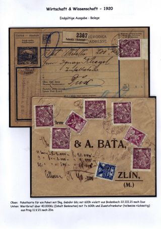 CZECHOSLOVAKIA 1920-1923, TYPOGRAPHY STAMPS ISSUES – sheet 118