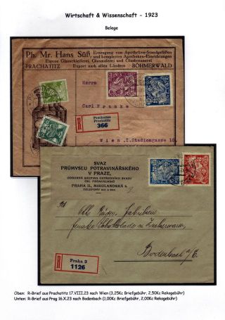 CZECHOSLOVAKIA 1920-1923, TYPOGRAPHY STAMPS ISSUES – sheet 127