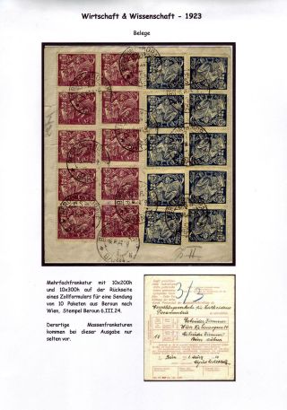 CZECHOSLOVAKIA 1920-1923, TYPOGRAPHY STAMPS ISSUES – sheet 128