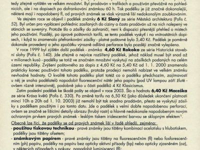 FORGERIES OF CZECH STAMPS TO DETRIMENT OF POSTAL ADMINISTRATION