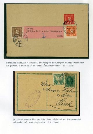 CZECHOSLOVAKIA - NEWSPAPER STAMPS 1918-1920 – sheet 2