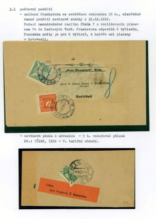 CZECHOSLOVAKIA - NEWSPAPER STAMPS 1918-1920 – sheet 5