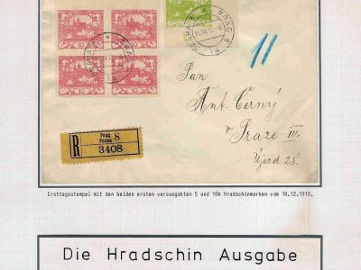 CZECHOSLOVAKIA - HRADCANY STAMPS ISSUE