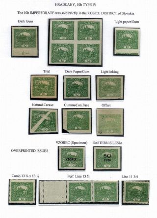 CZECHOSLOVAKIA - THE FIRST REPUBLIC (1918-1939) – sheet 11