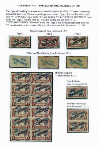 CZECHOSLOVAKIA - THE FIRST REPUBLIC (1918-1939) – sheet 34