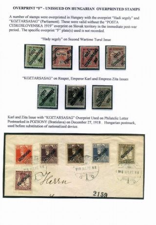 CZECHOSLOVAKIA - THE FIRST REPUBLIC (1918-1939) – sheet 49