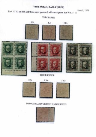 CZECHOSLOVAKIA - THE FIRST REPUBLIC (1918-1939) – sheet 83