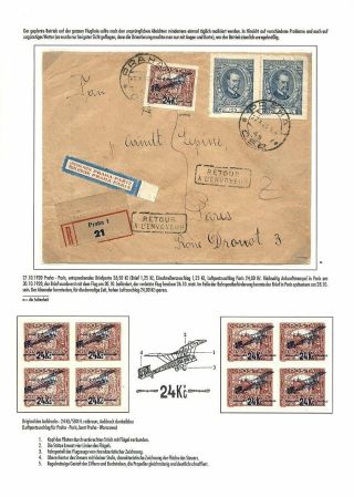 TSCHECHOSLOWAKISCHE LUFTPOST (VON DEN ANFÄNGEN BIS 1930) – Blatt 21