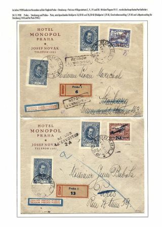 TSCHECHOSLOWAKISCHE LUFTPOST (VON DEN ANFÄNGEN BIS 1930) – Blatt 22
