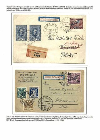TSCHECHOSLOWAKISCHE LUFTPOST (VON DEN ANFÄNGEN BIS 1930) – Blatt 27