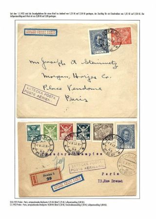 TSCHECHOSLOWAKISCHE LUFTPOST (VON DEN ANFÄNGEN BIS 1930) – Blatt 30