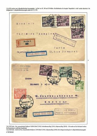 TSCHECHOSLOWAKISCHE LUFTPOST (VON DEN ANFÄNGEN BIS 1930) – Blatt 31