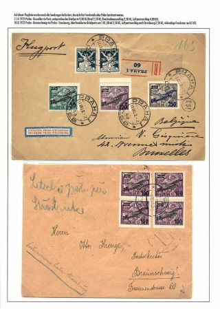 TSCHECHOSLOWAKISCHE LUFTPOST (VON DEN ANFÄNGEN BIS 1930) – Blatt 34