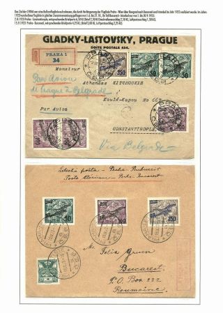 TSCHECHOSLOWAKISCHE LUFTPOST (VON DEN ANFÄNGEN BIS 1930) – Blatt 38