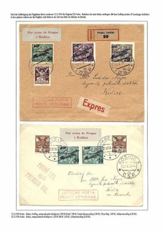 TSCHECHOSLOWAKISCHE LUFTPOST (VON DEN ANFÄNGEN BIS 1930) – Blatt 43