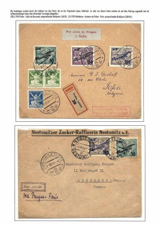 TSCHECHOSLOWAKISCHE LUFTPOST (VON DEN ANFÄNGEN BIS 1930) – Blatt 46